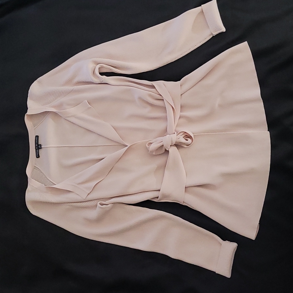 Preston & York Soft Pink Tie-Waist Cardigan